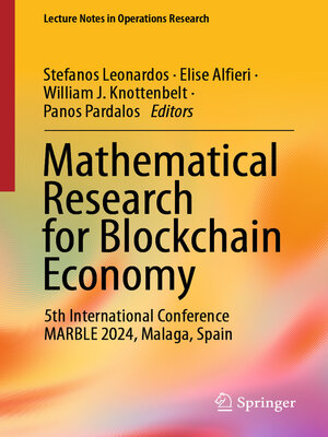 cover image of Mathematical Research for Blockchain Economy